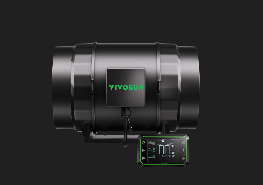 VIVOSUN AeroZesh S8 Inteligentní Inline ventilátor 200mm/1410m3/h