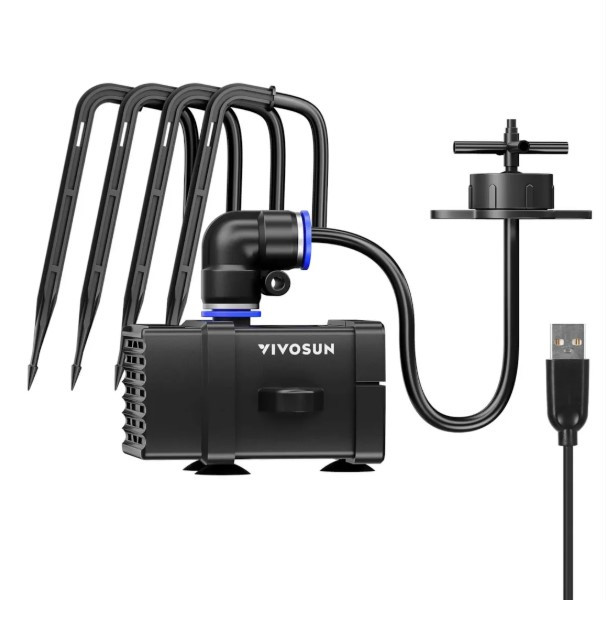 VIVOSUN FlexFeed Drip Kit 4W, kompletní sada s čerpadlem a kapkovači