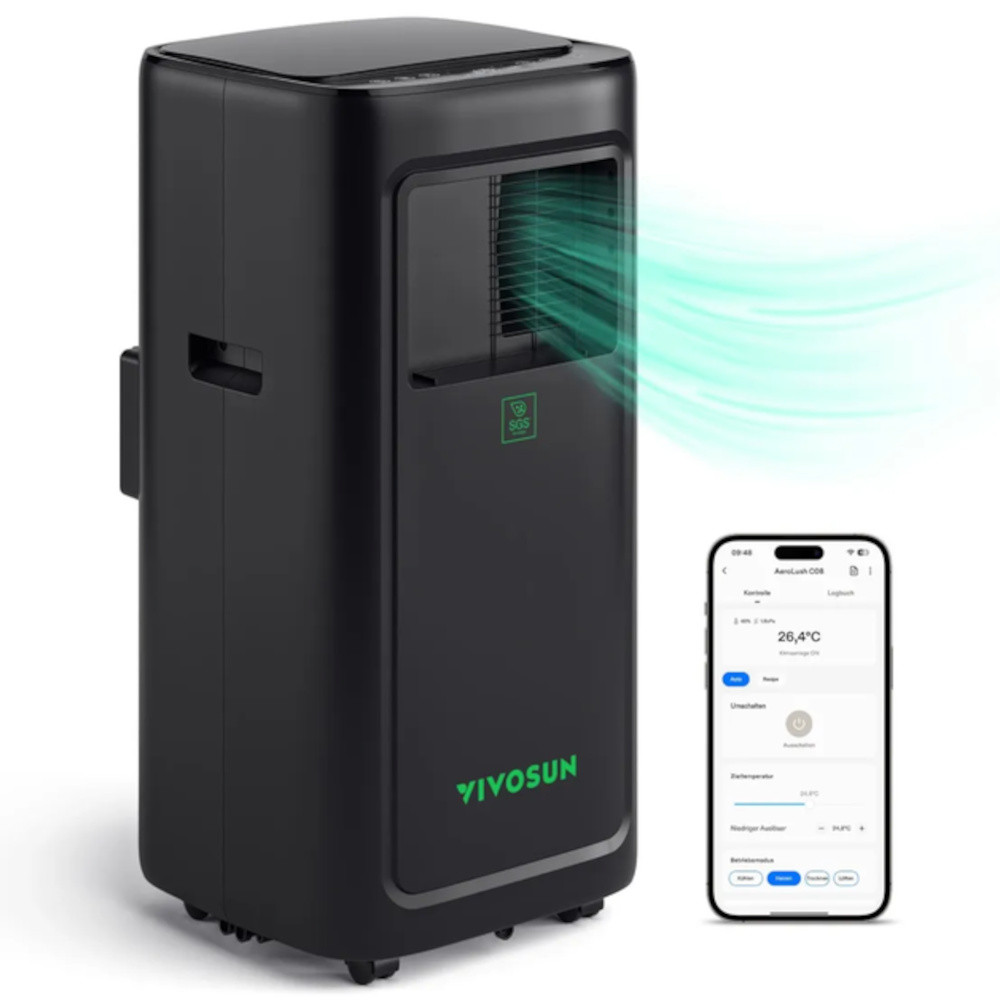 VIVOSUN AeroLush C08 Intelligent Air Conditioner - inteligentní wifi klimatizace 4v1